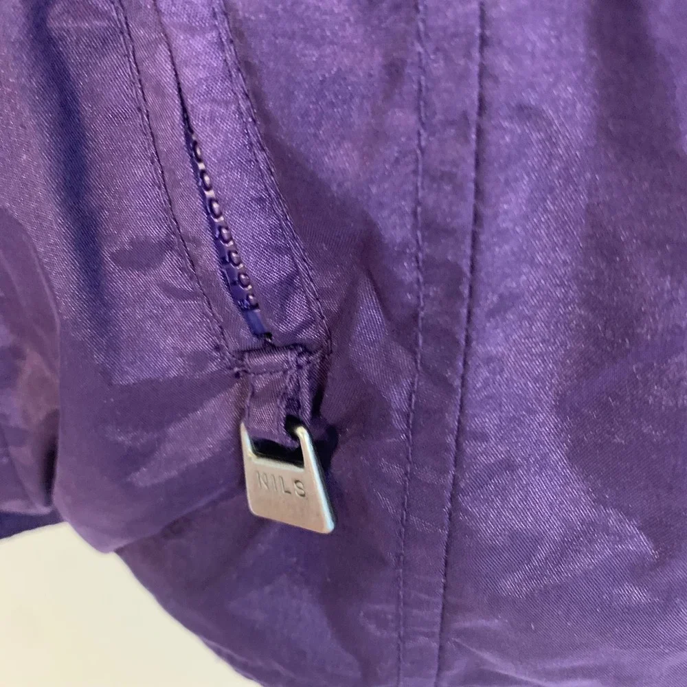 NILS Purple Hooded Ski Jacket Women's Size 12 Winter Coat Warm Puffer‎ Outerwear